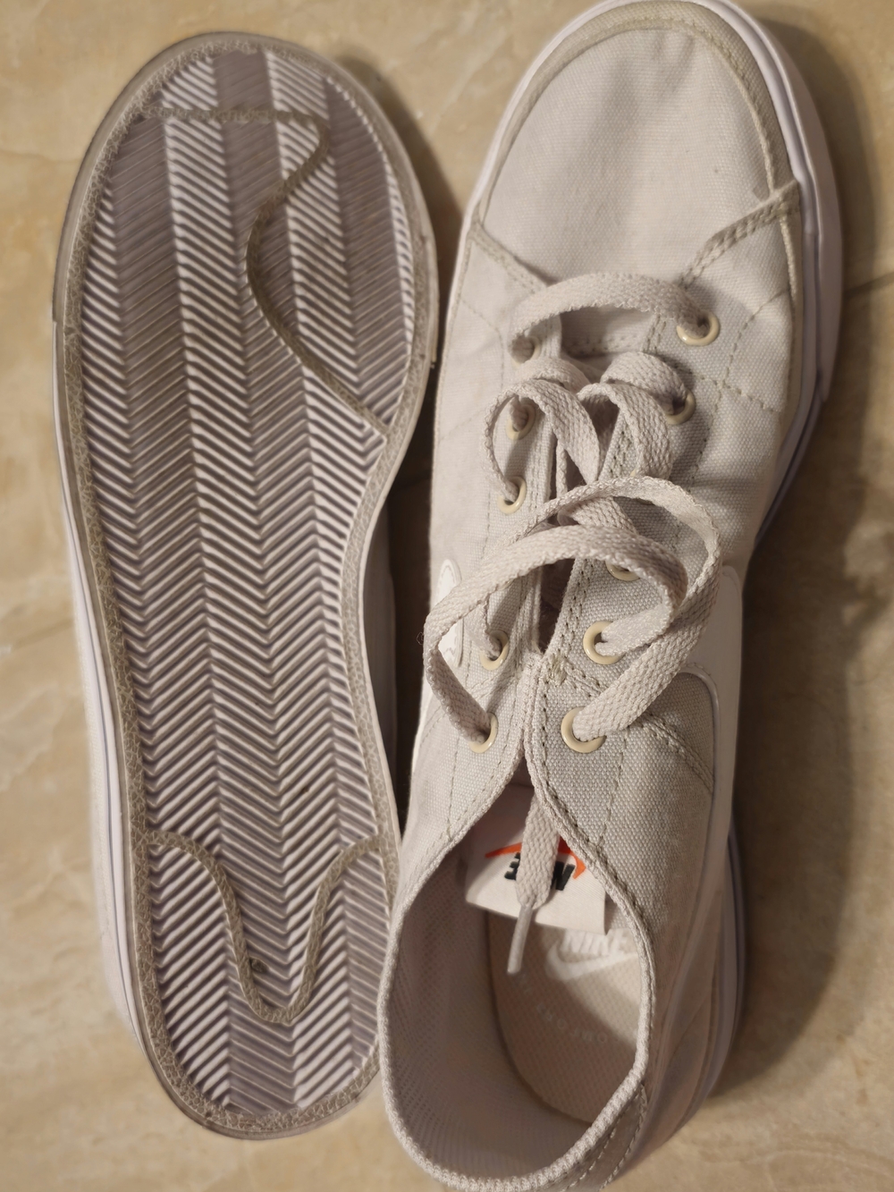 Nike Court Legacy Canvas Women's Shoes in Light Beige